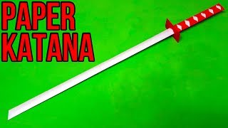 How to make a Paper Sword  Japanese Katana Sword [upl. by Peih]