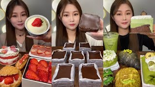 ASMR Dessert Mukbang Eating Cake  Mukbang Eating Show💗🍰🧁 [upl. by Adriane699]