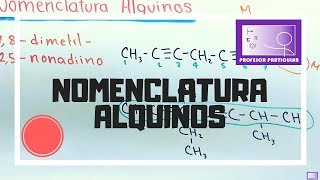 Nomenclatura de alquinos  Química Orgánica [upl. by Ennovihc]