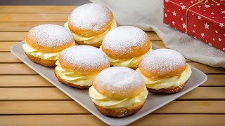 Bomboloni fritti ripieni di crema ecco come farli in casa in pochi passi [upl. by Ophelia]