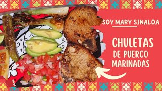 CHULETAS DE PUERCO MARINADAS EN SALSA DE SOYA Y MOSTAZA [upl. by Alemrac]