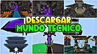 D3SCARGAR MUNDO TECNICO PARA MINECRAFT BEDROCK 119 [upl. by Amis]