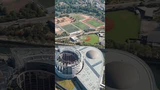 Vertical video Strasbourg France  European Parliament Government agency Summer day Aerial View [upl. by Persson]