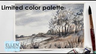 Watercolor Limited color palette for Landscapes [upl. by Chick]