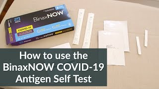 How to use the BinaxNOW COVID19 Antigen Self Test step by step [upl. by Erdried]