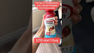 Premier Strawberries and Cream Protein Shake Review [upl. by Akceber]