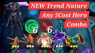 New Trend Any 5️⃣Cost Hero Nature Combo Austus Skill2 Dont Scare Collect mirror Dice Magicchess [upl. by Genny]