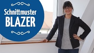 Blazer Schnittmuster selbst erstellen [upl. by Elleiand906]