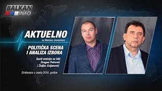 AKTUELNO Politička scena i analiza izbora  Dragan Petrović i Željko Cvijanović 14032016 [upl. by Waechter498]