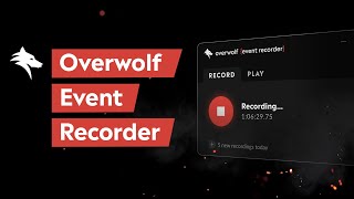 Game Event Recorder  Overwolf DevTools [upl. by Heywood]