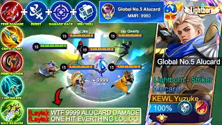 WTF DAMAGE  New Alucard Best Build amp Emblem for New Big Update  Top 5 Global Alucard Tutorial [upl. by Aliakim]