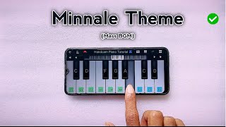 Minnale Theme  Easy Piano Tutorial [upl. by Jaco]