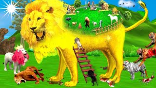 Vishal Golden Lion House Aur Zombi ki Duniya Sher ki kahani Hindi Story Jungle 3D cartoon [upl. by Sum]