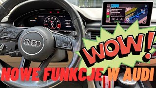 Aktywacja nowych funkcji w Audi Android Auto  CarPlay aktualizacja map Sport Layout [upl. by Krause]