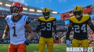 AFC North beat down Madden 25 Steelers Franchise Ep13 [upl. by Solracesoj]