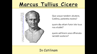 Cicero In Catilinam 11  Übersetzung Latein  Wie lange noch Catilina 2 [upl. by Cowey]