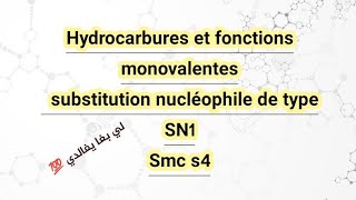 Hydrocarbures et fonctions monovalentes substitution nucléophile de type SN1 [upl. by Clay343]