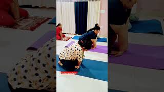 Mandukasana motivation vandana viralshort yog viralvideo mandukasana [upl. by Arataj105]