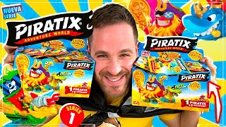 Piratix Adventure World UNBOXING 2 CAJAS CON 24 SOBRES GOLDEN TREASURE Series 1 en Pe Toys [upl. by Melvyn502]