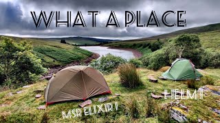 wildcamping at grwyne fawr reservoir  using the msr elixir 1 and the helm 1 [upl. by Nerissa]