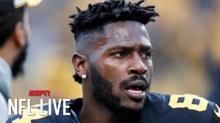 Antonio Brown requests trade from the Steelers  NFL Live [upl. by Stalder845]