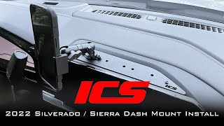 2022 SilveradoSierra dash mount install [upl. by Dominica]