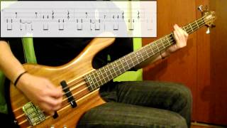 Weezer  Say It Aint So Bass Cover Play Along Tabs In Video [upl. by Ametaf]