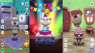 My Talking Tom VS MY TALKING DOG VS Talking Dog Max Gameplay Great Makeover for Children H [upl. by Davies]