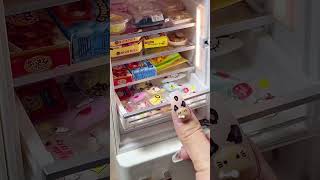 Immersive miniature refrigerator super cute miniature food and play refrigerator miniatureplay [upl. by Antony]