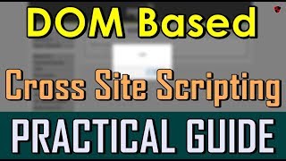 HINDI DOM Based Cross Site Scripting  Practical Guide [upl. by Anaitsirhc]