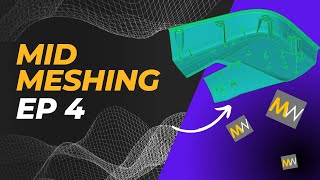 MeshWorks Tutorial  HOW TO EPISODE 4 Midsurface Meshing [upl. by Johnny]