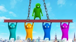 WHO WILL HOLD ON THE LONGEST The Pals play Gang Beasts [upl. by Monica]