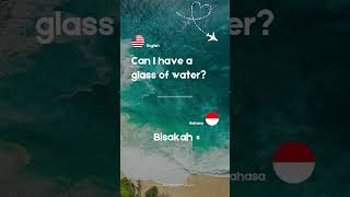 A glass of water indonesia foreignlanguage travelphrase food pronunciation travelforfood [upl. by Aissert]