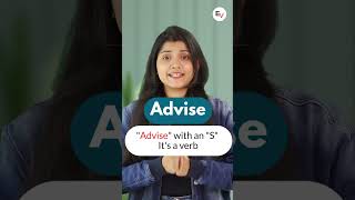 Difference Between Advice And Advise shorts advice [upl. by Ysiad]