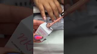 how to apply gel nail polish trick nails tread design nailart nailtech gelpolish gelart [upl. by Htrowslle]