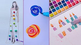 17 Cool Art ideas  Painting tutorials  Easy Art Tips amp Hacks [upl. by Maridel102]