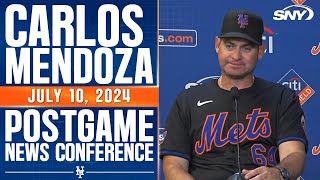 Carlos Mendoza praises Mets bullpen after strong outing against Nationals  SNY [upl. by Truk]