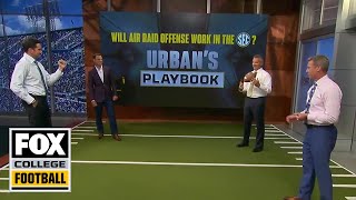 Urban’s Playbook USC Offensive Coord Graham Harrell helps breakdown air raid offense  CFB ON FOX [upl. by Neona]