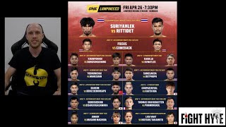 ONE Lumpinee 60 Fight Hype [upl. by Gnohp419]