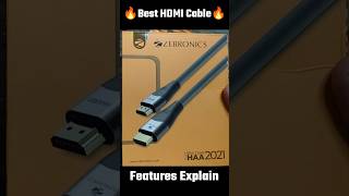 HDMI Cable Features  Best HDMI Cable For 4K TV  Best HDMI Cable For 8K TV  Zebronics HDMI Cable [upl. by Dail]