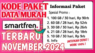 🟢 Paket Data Murah Smartfren Terbaru  Kode Paket Murah Smartfreh November  Kode Dial Smartfren [upl. by Lehplar332]