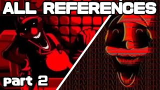 FNF Mario Madness V2 ALL REFERENCES  part 2 [upl. by Richlad]