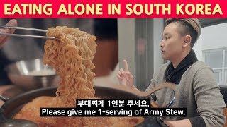 Eating ALONE in Korea  Budaejjigae Korean Army Stew [upl. by Sardella]