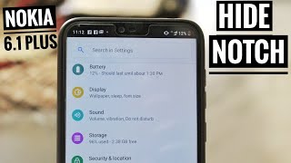 How to Hide Notch In Nokia 61 Plus Android Pie 90 [upl. by Ivets]