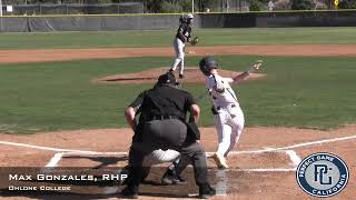 Max Gonzales Prospect Video RHP Ohlone College [upl. by Eudo]