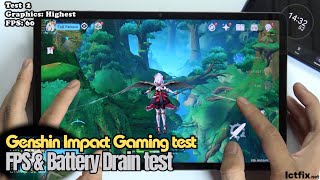 Honor Pad X9 Genshin Impact Gaming test  Snapdragon 685 120Hz Display [upl. by Asena]