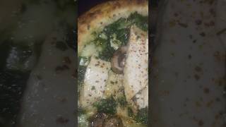 Tuna ventresca on a garlic spinach mushroom pizza food foodlover foodreveal foodie foodideas [upl. by Weig]