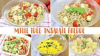 MILLE IDEE INSALATE FREDDE  Ricette facili PRANZO E CENA  Idee per tutti i gusti [upl. by Khalsa]