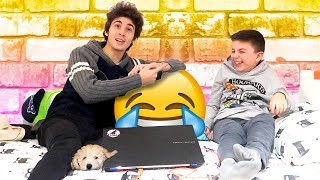 PROVA A NON RIDERE CHALLENGE Favij vs Iacopo 7 Anni [upl. by Llenrad355]