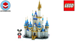 The small one Lego 40478 Mini Disney Castle  Lego Speed Build Review [upl. by Fionna105]